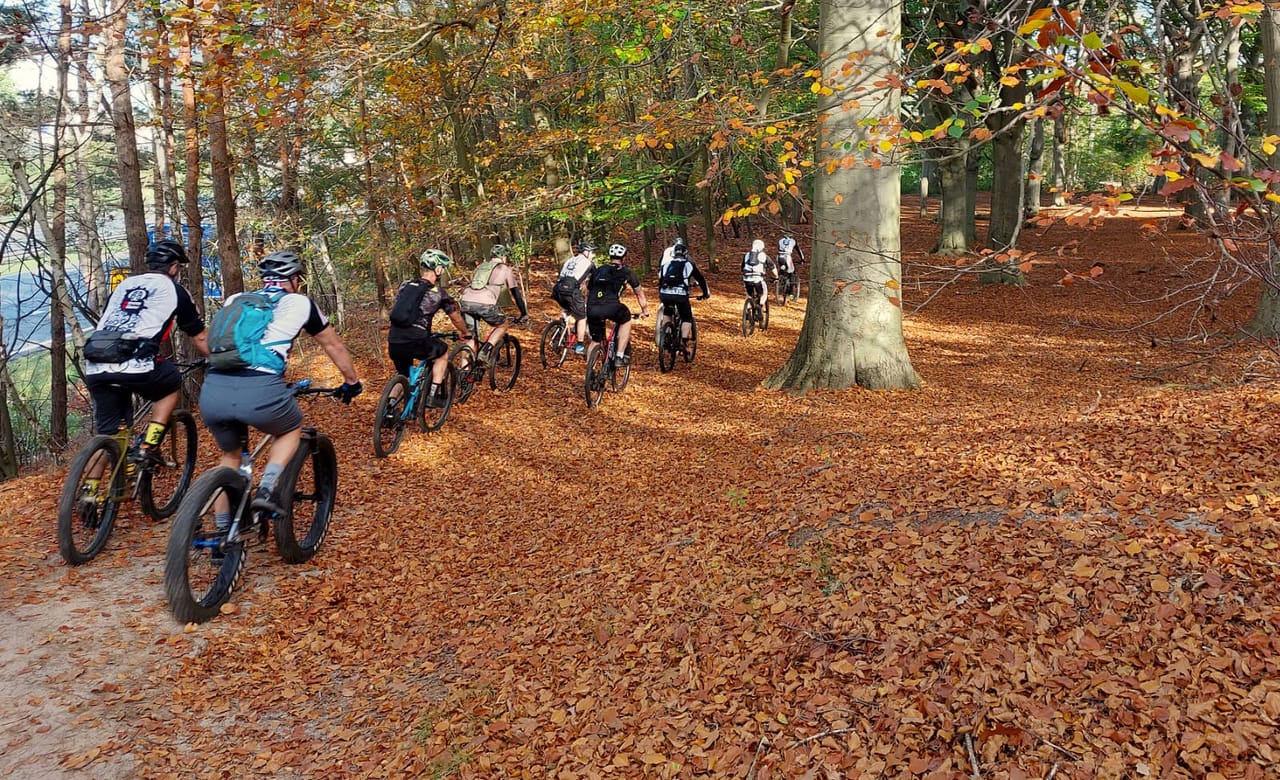 Mellowbikers in het bos
